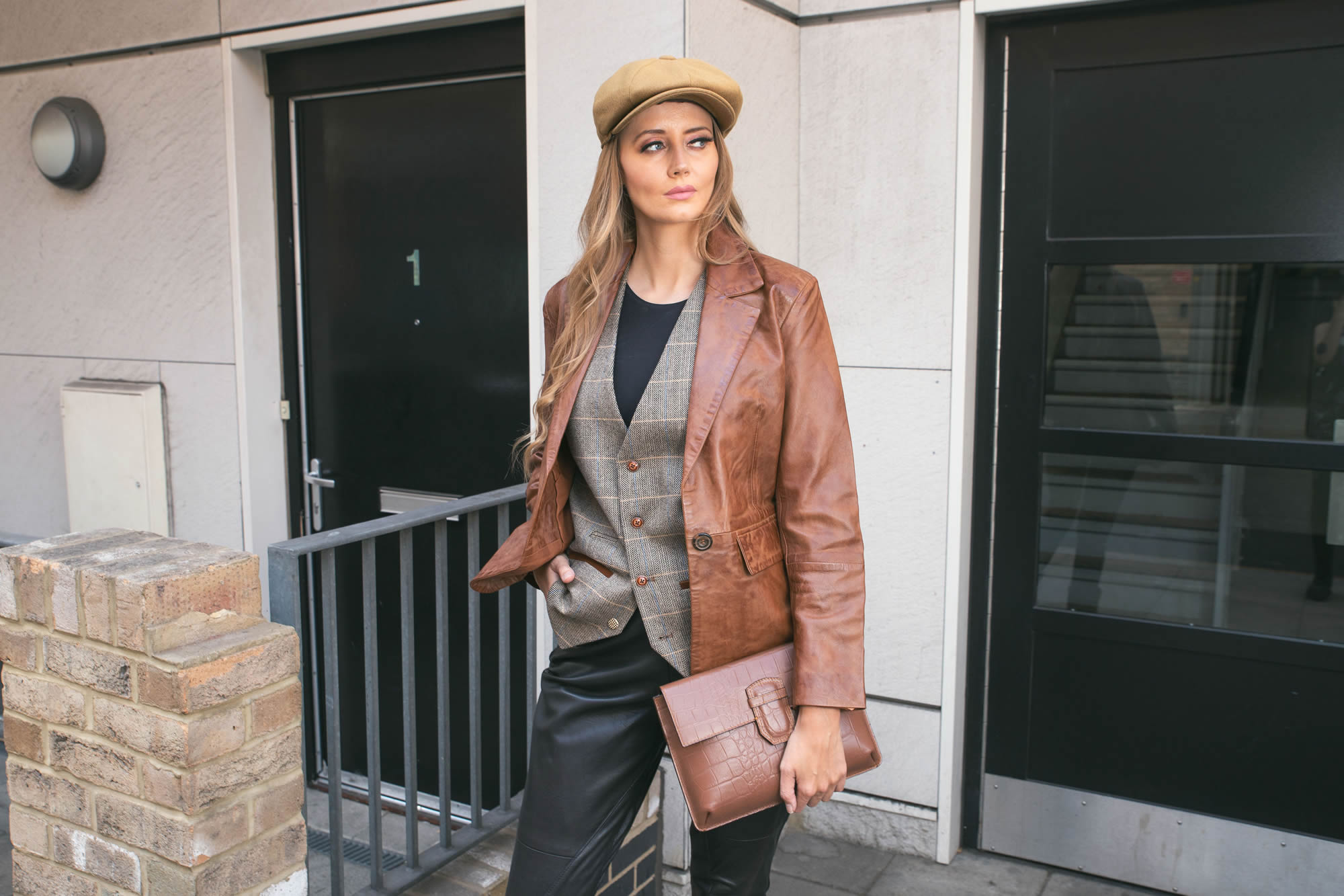 Womens Blazer Leather Jackets - Upperclass Fashions 