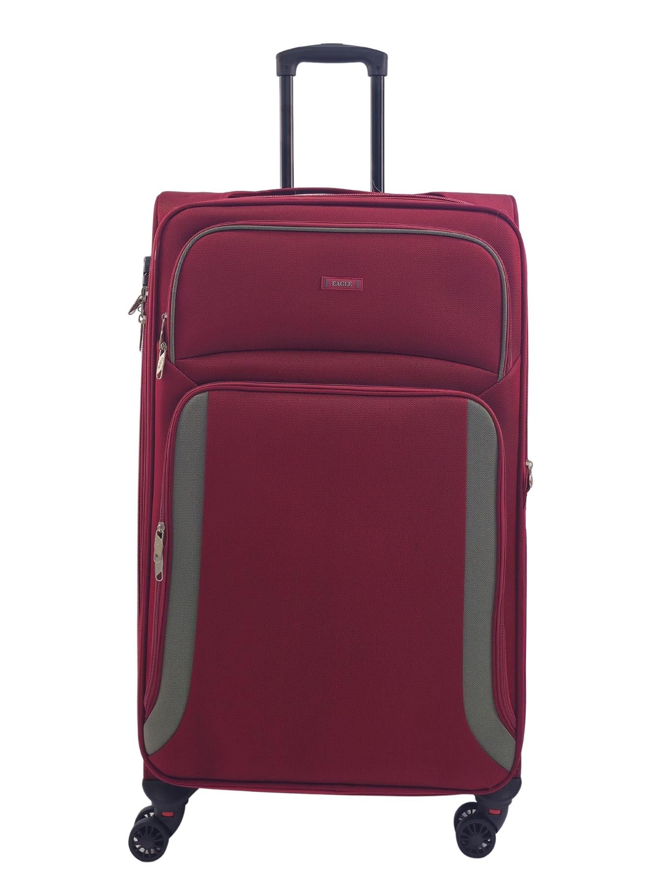 Ashland Large Soft Shell Suitcase in Burgundy