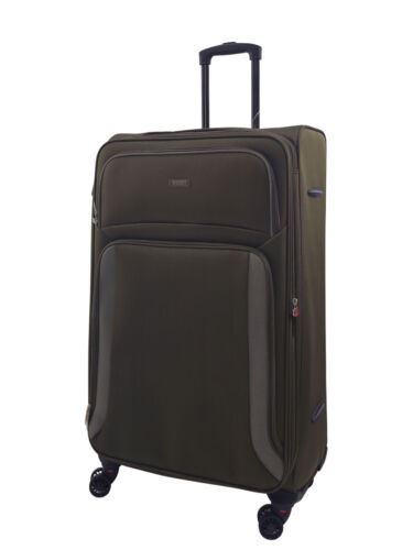 Ashland Large Soft Shell Suitcase in Khaki