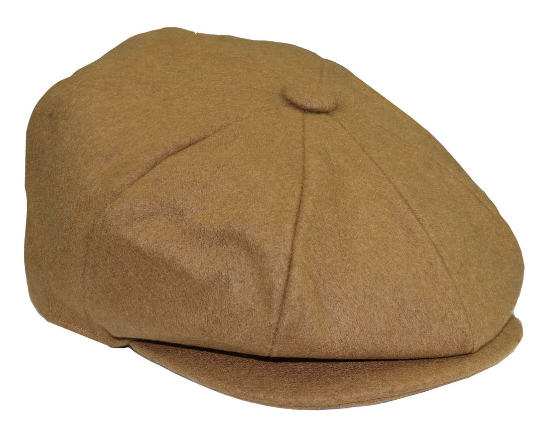 Mens Peaky Blinders Newsboy Wool 8 Panel Gatsby Flat Baker Hat