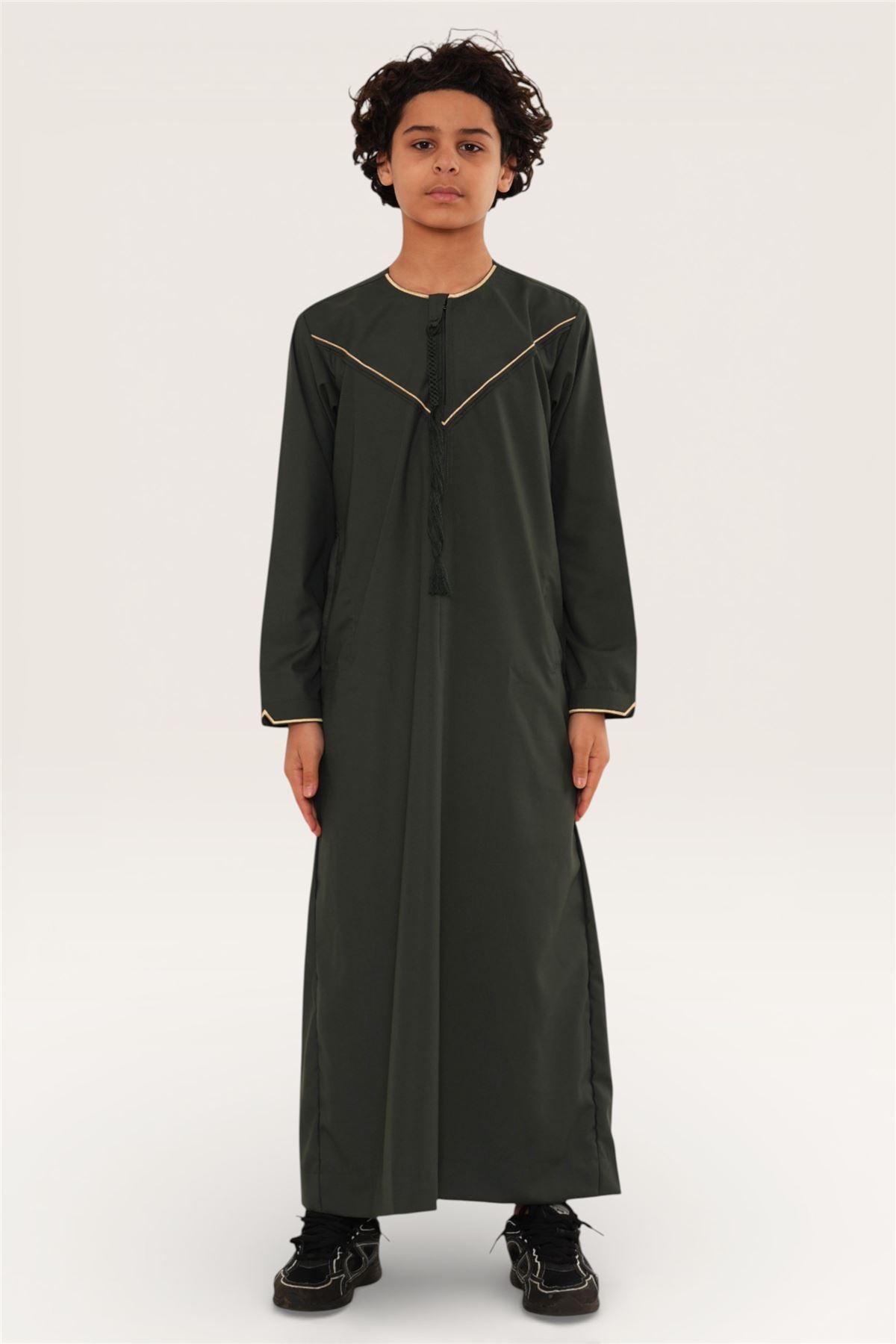 Kids Boys Ramadan Moroccan Jubba Robe Djellaba Eid Thobe - K-TT-006