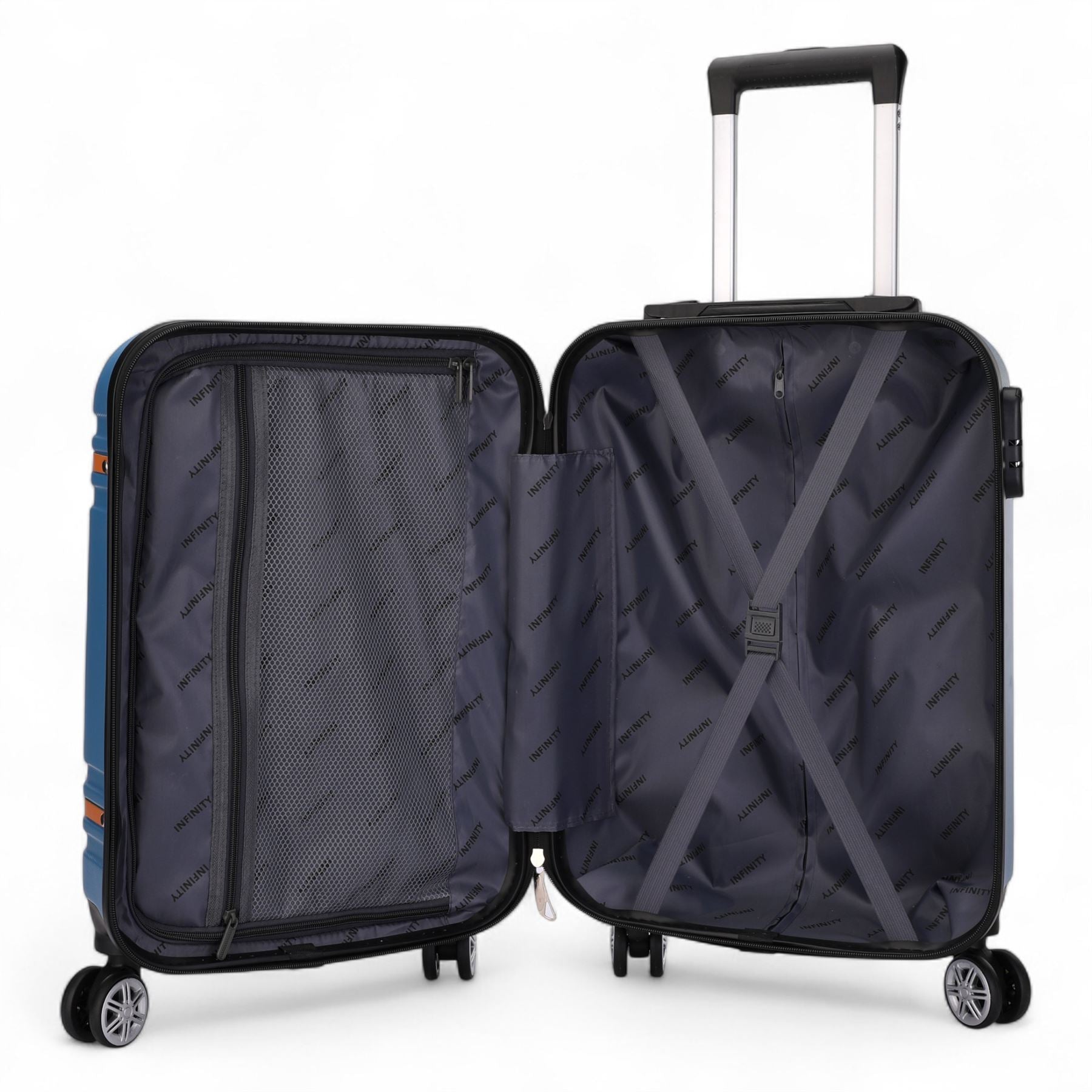 Calgary Cabin Hard Shell Suitcase in Blue