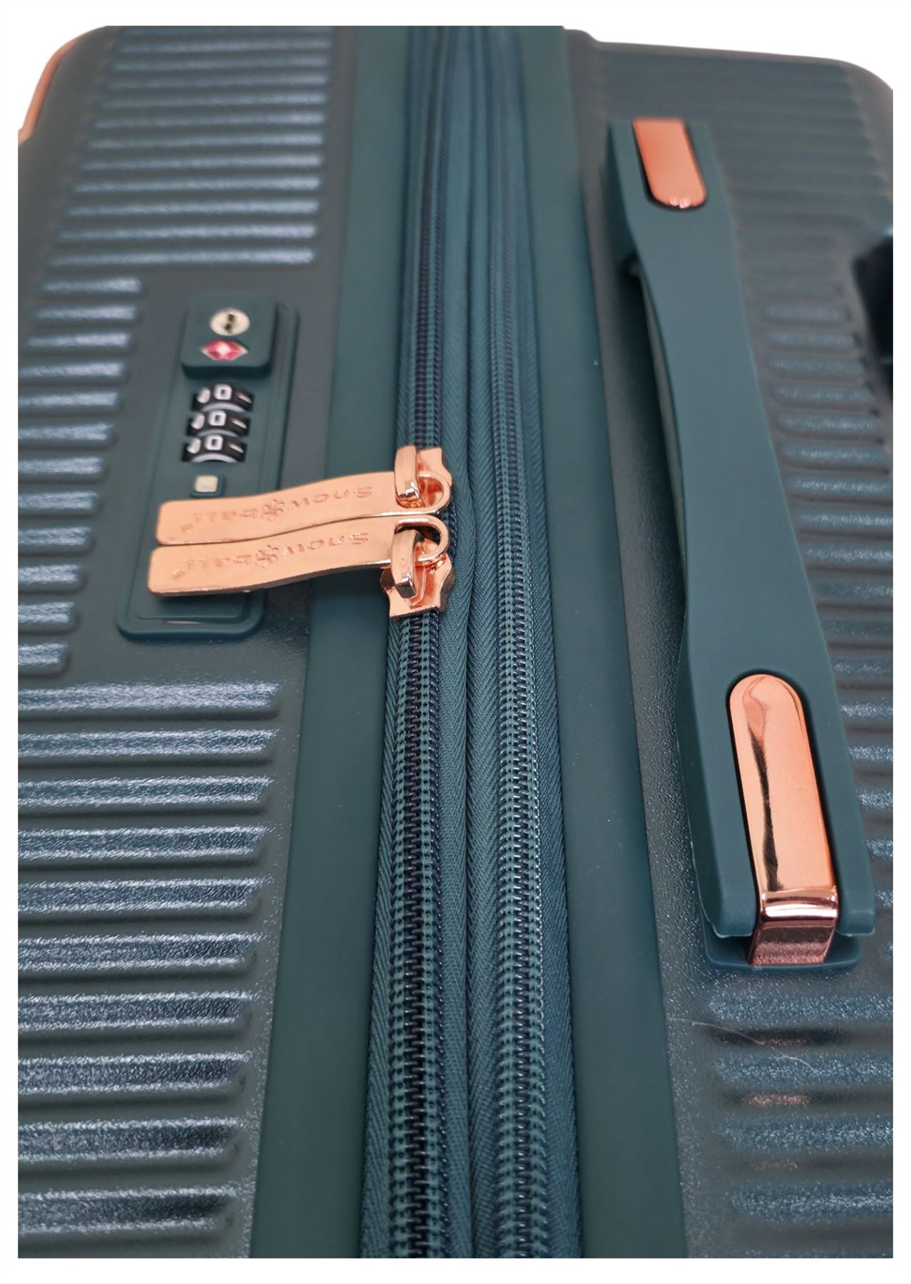 Cowra Large Hard Shell Suitcase in Dark Green