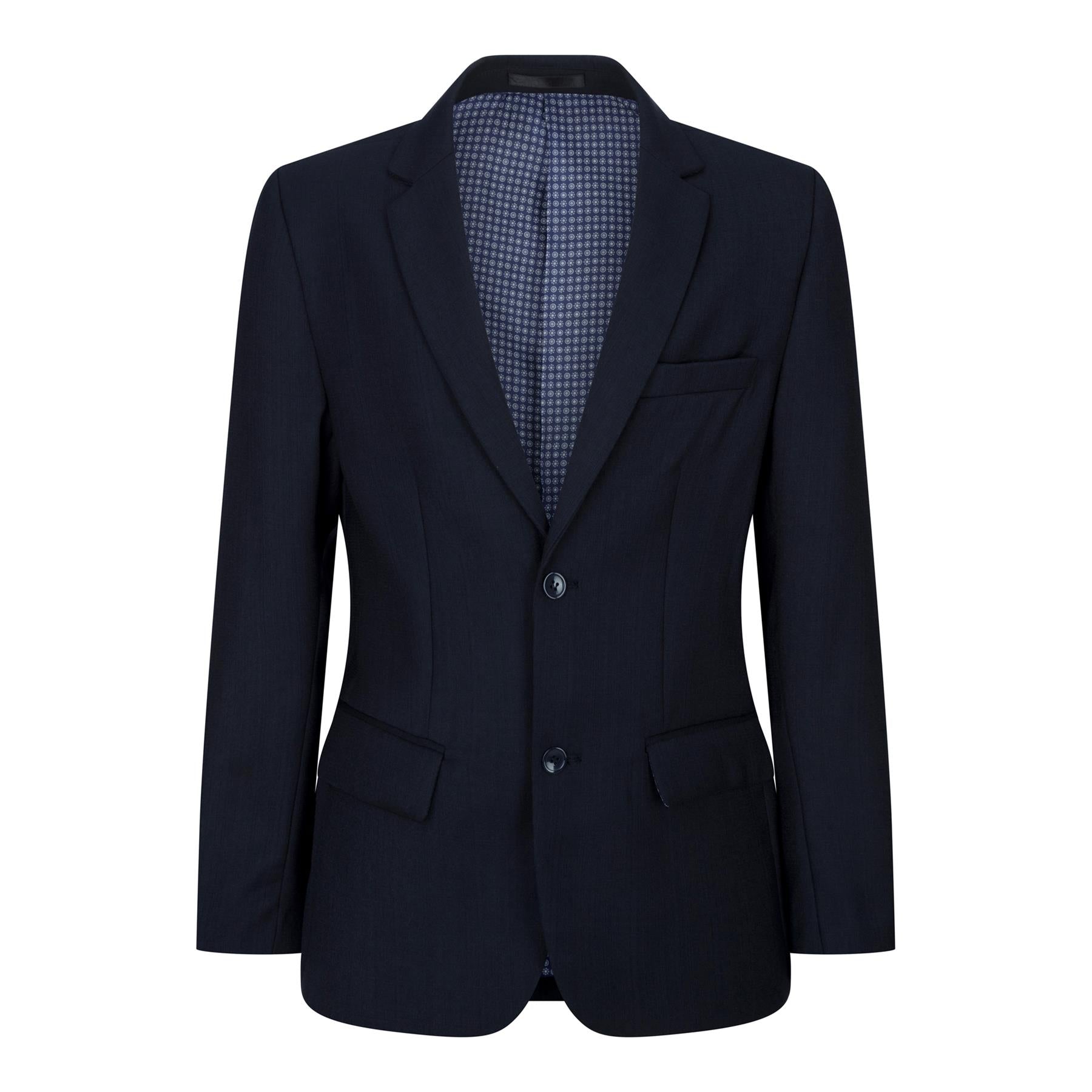 Boys 5 Piece Navy Blue Classic Suit