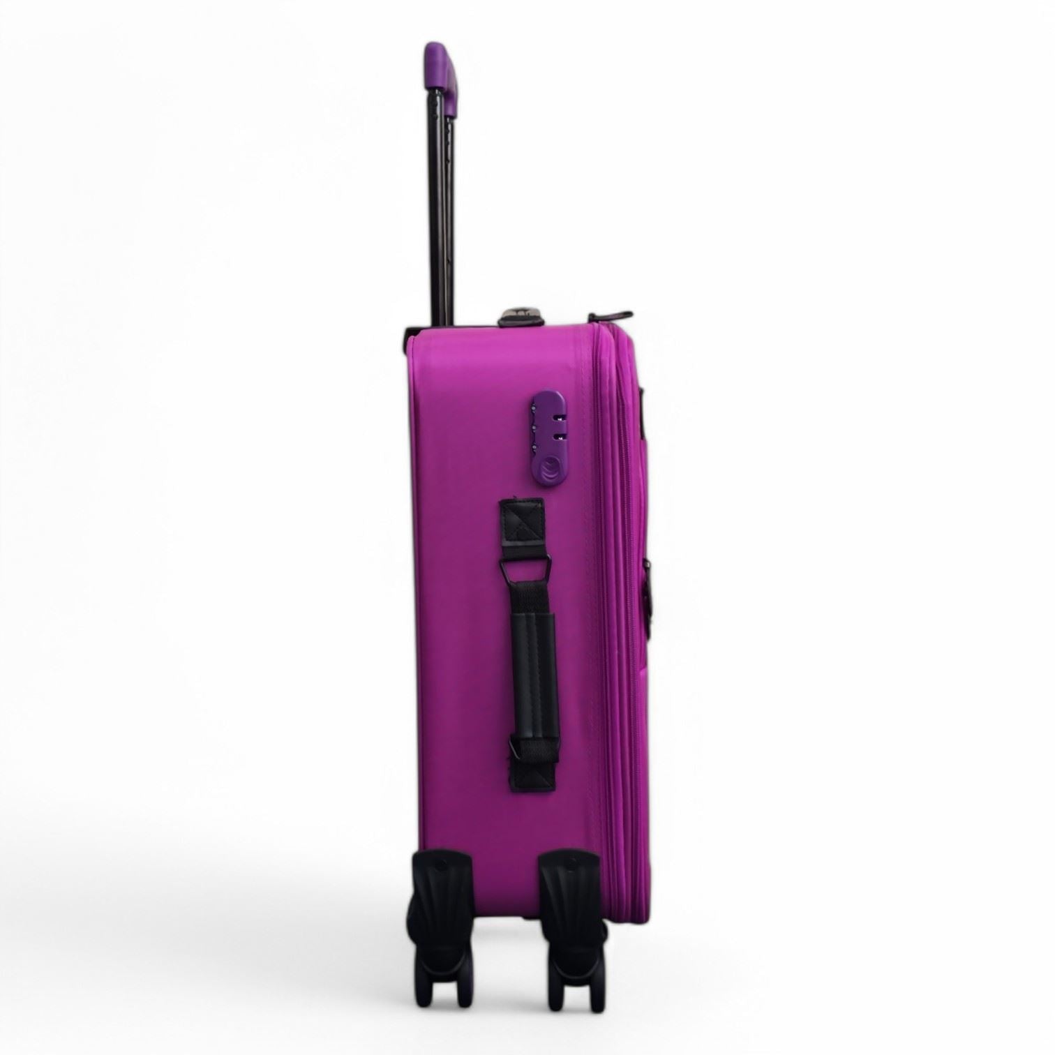 Handa Cabin Soft Shell Suitcase in Pink