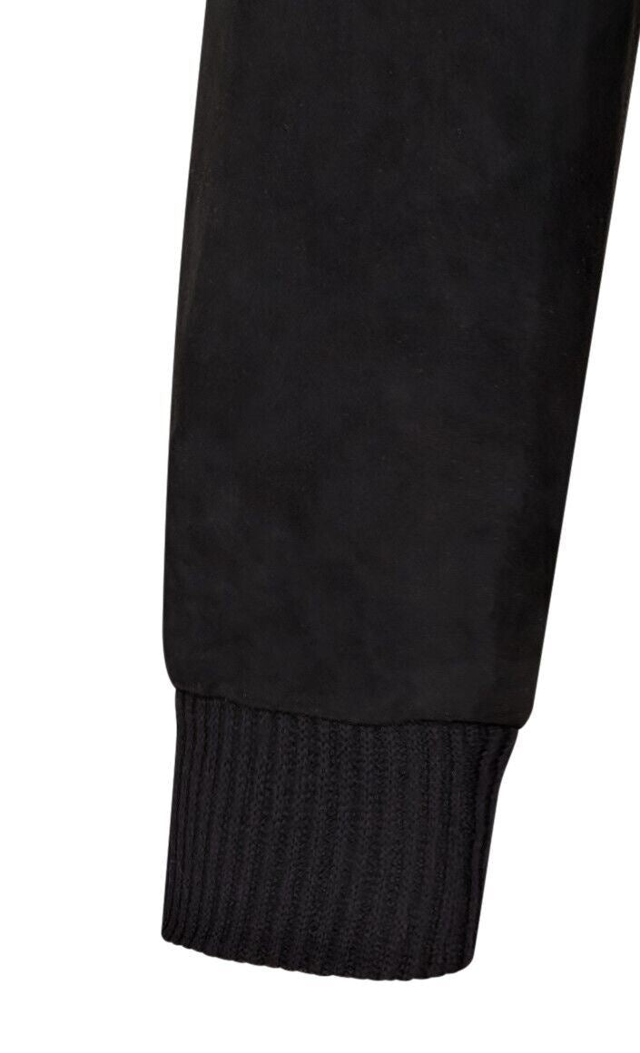 Mens Soft Goat Suede MA-1 Varsity Bomber Jacket - Uxbridge