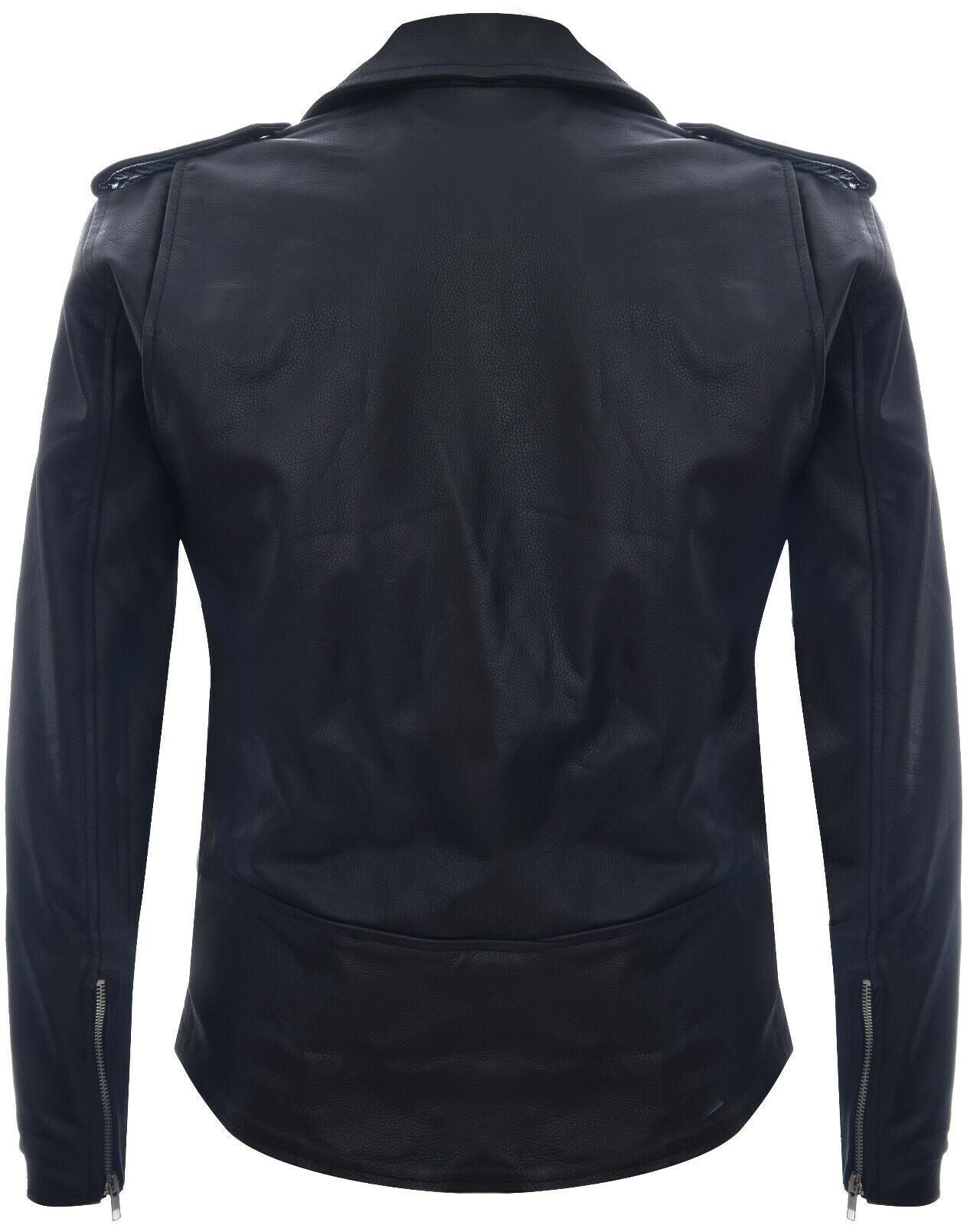 Mens Cow-Hide Brando Biker Jacket -Sandy