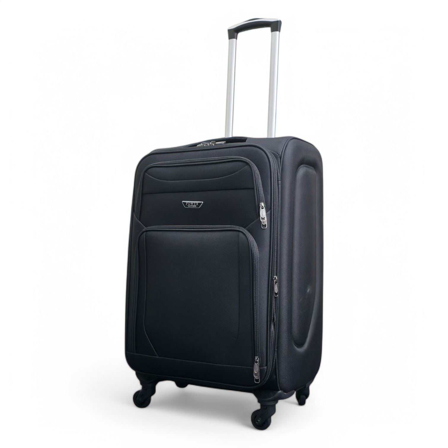 Nagoya Medium Soft Shell Suitcase in Black