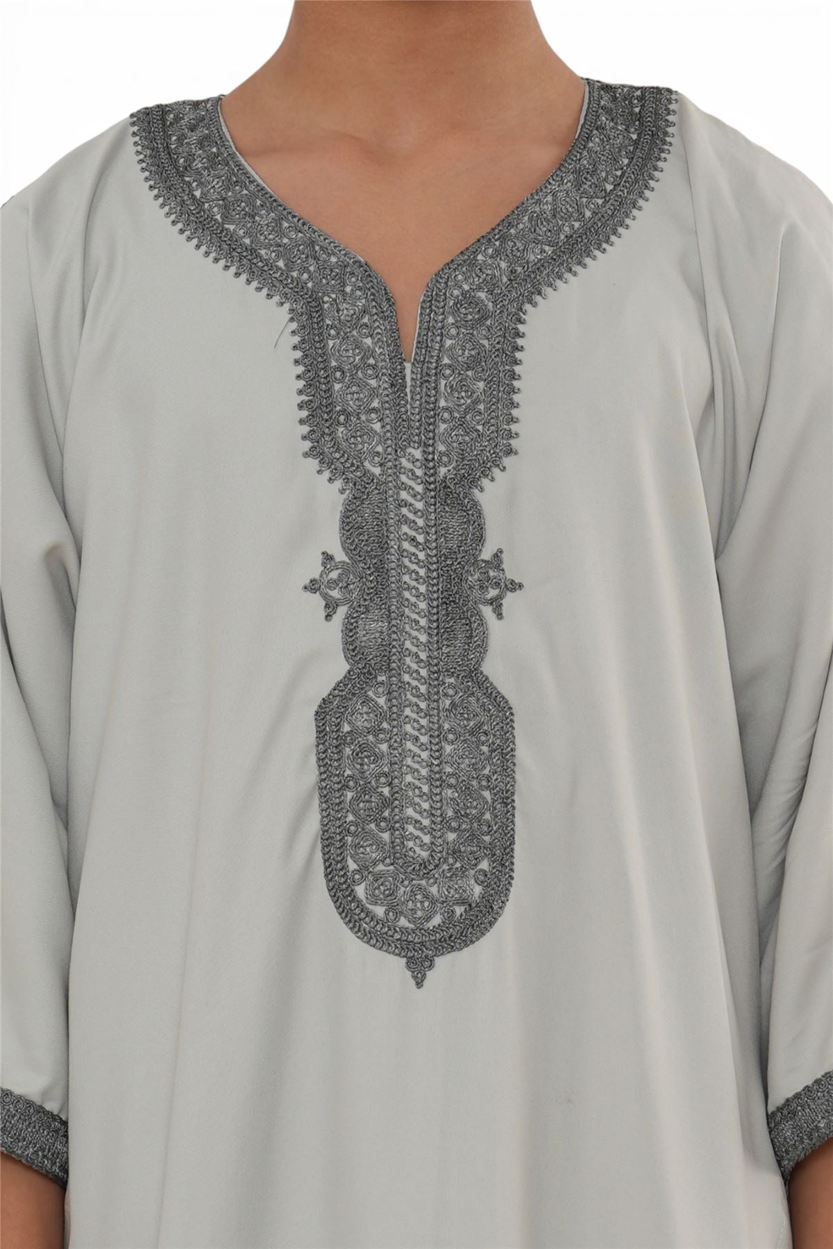 Kids Boys Moroccan Thobe Robe Eid Djellaba Gandoura Jubba- K-HM65