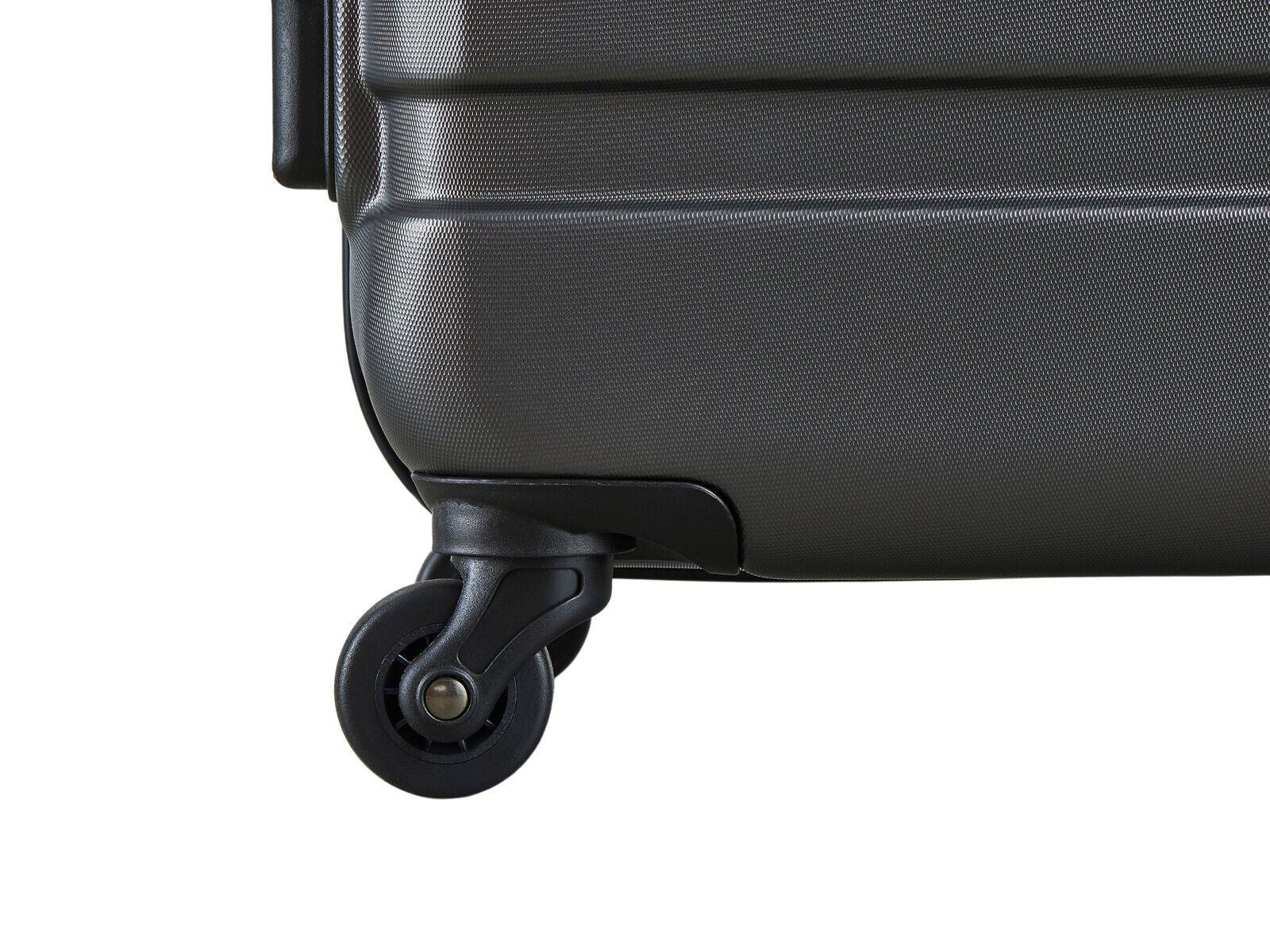 Hard Shell Suitcase Set 4 Wheel Cabin Luggage Trolley Travel Bag