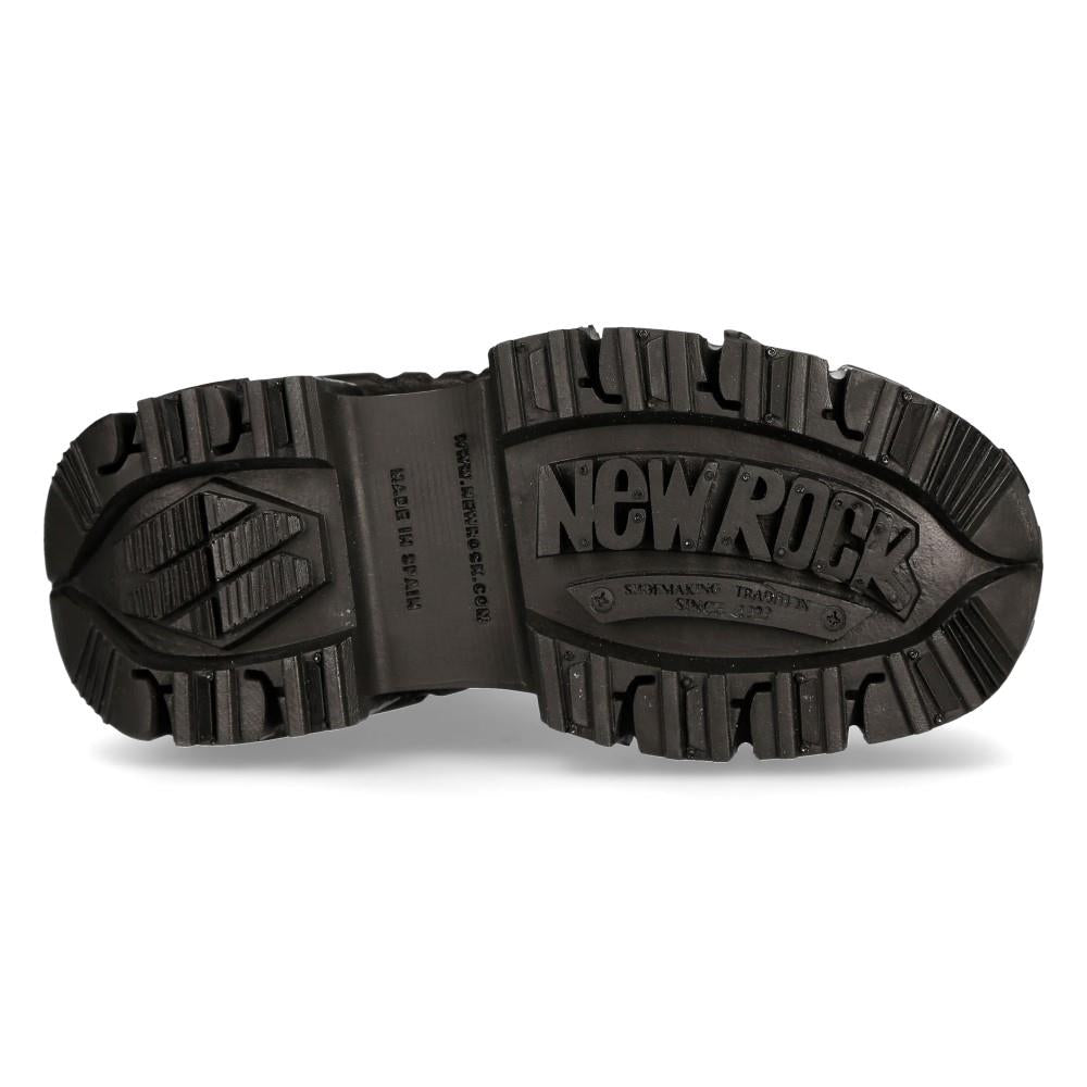 New Rock Unisex Military Techno Platform Boots- M-MILI084N-S5