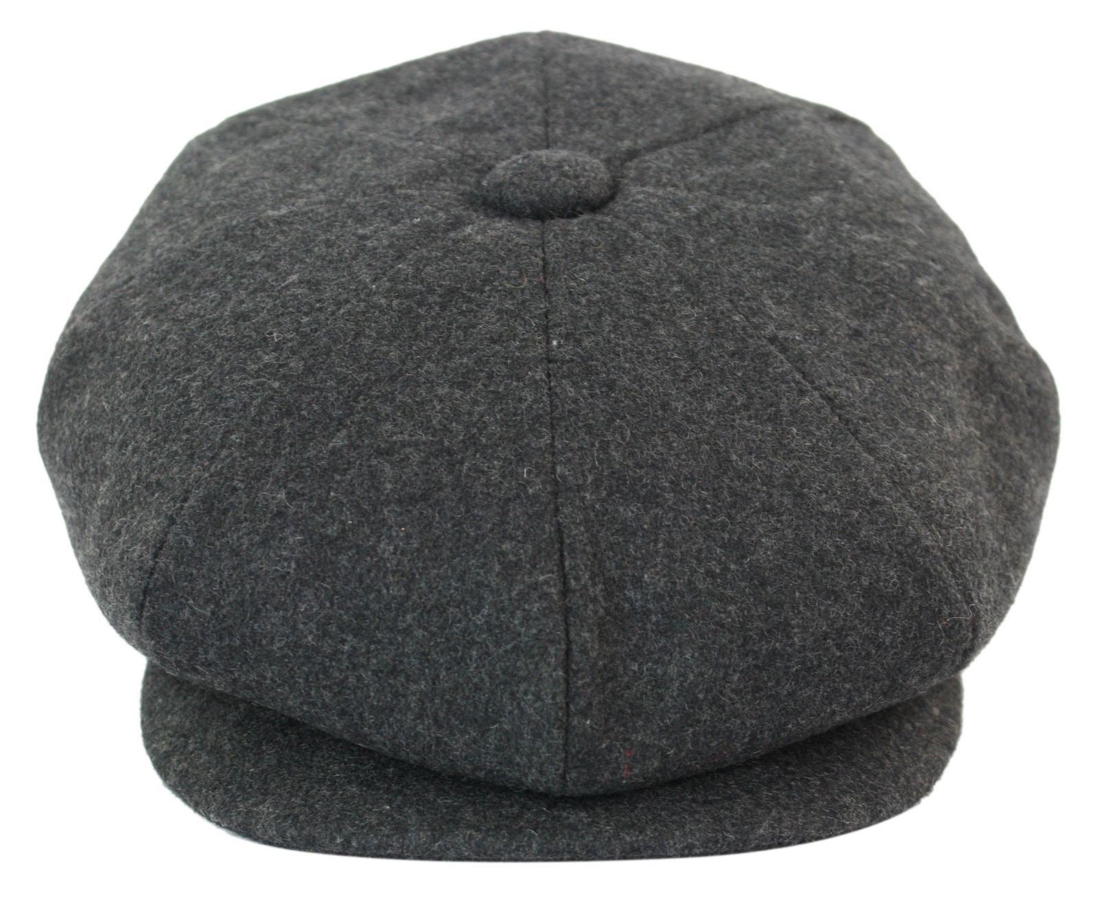 Mens Peaky Blinders Newsboy Wool 8 Panel Gatsby Flat Baker Hat