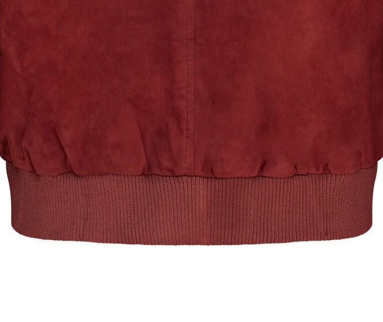 Mens Soft Goat Suede MA-1 Varsity Bomber Jacket - Uxbridge