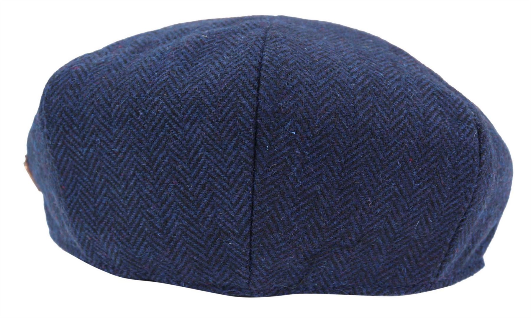 Mens Peaky Blinders Tweed Gatsby Flat Baker Hat With Razor Blade