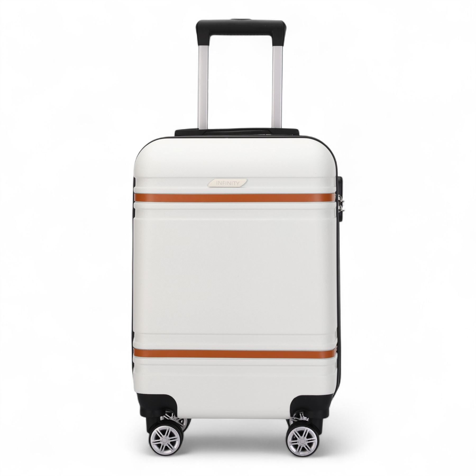 Calgary Cabin Hard Shell Suitcase in Cream White