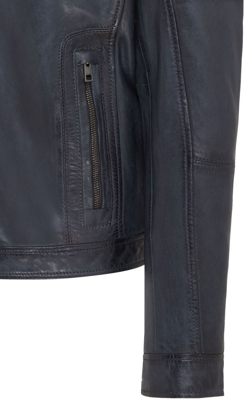 Mens Classic Leather Biker Jacket - Bettles