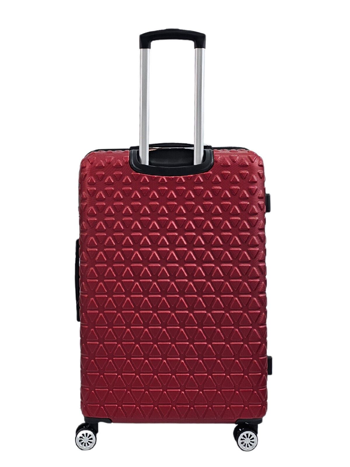 Adamsville Large Hard Shell Suitcase in Burgundy