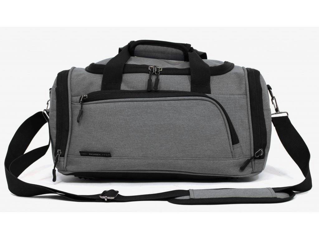 Holdall Carry On 40x 20 x25cm Under-seat Travel Duffel Bag for Ryanair, Easy Jet Grey