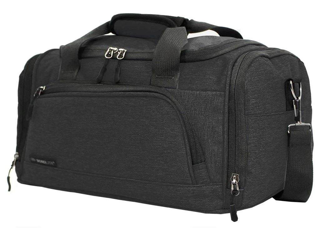 Holdall Carry On 40x 20 x25cm Under-seat Travel Duffel Bag for Ryanair, Easy Jet Black