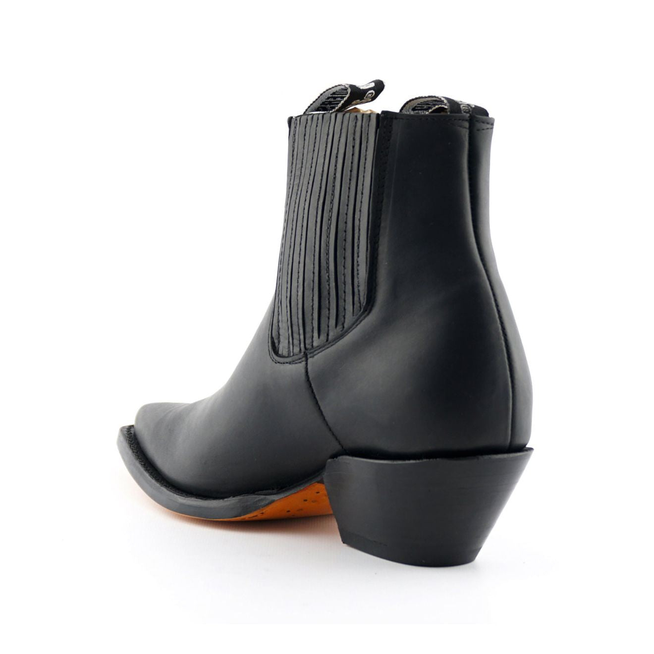 Grinders Unisex Black Western Chelsea Boots- Mustang