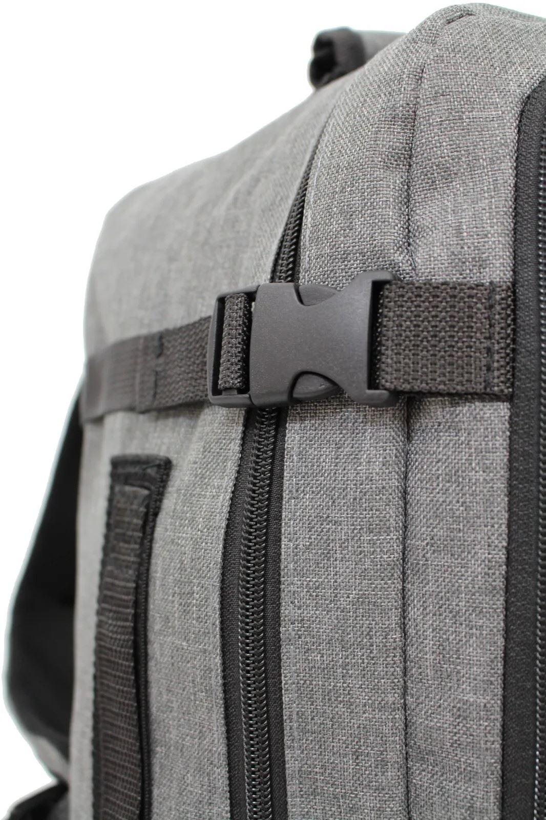 Rucksack Backpack 40x20 x25 cm Underseat Travel Cabin Bag for Easy Jet, Ryanair grey