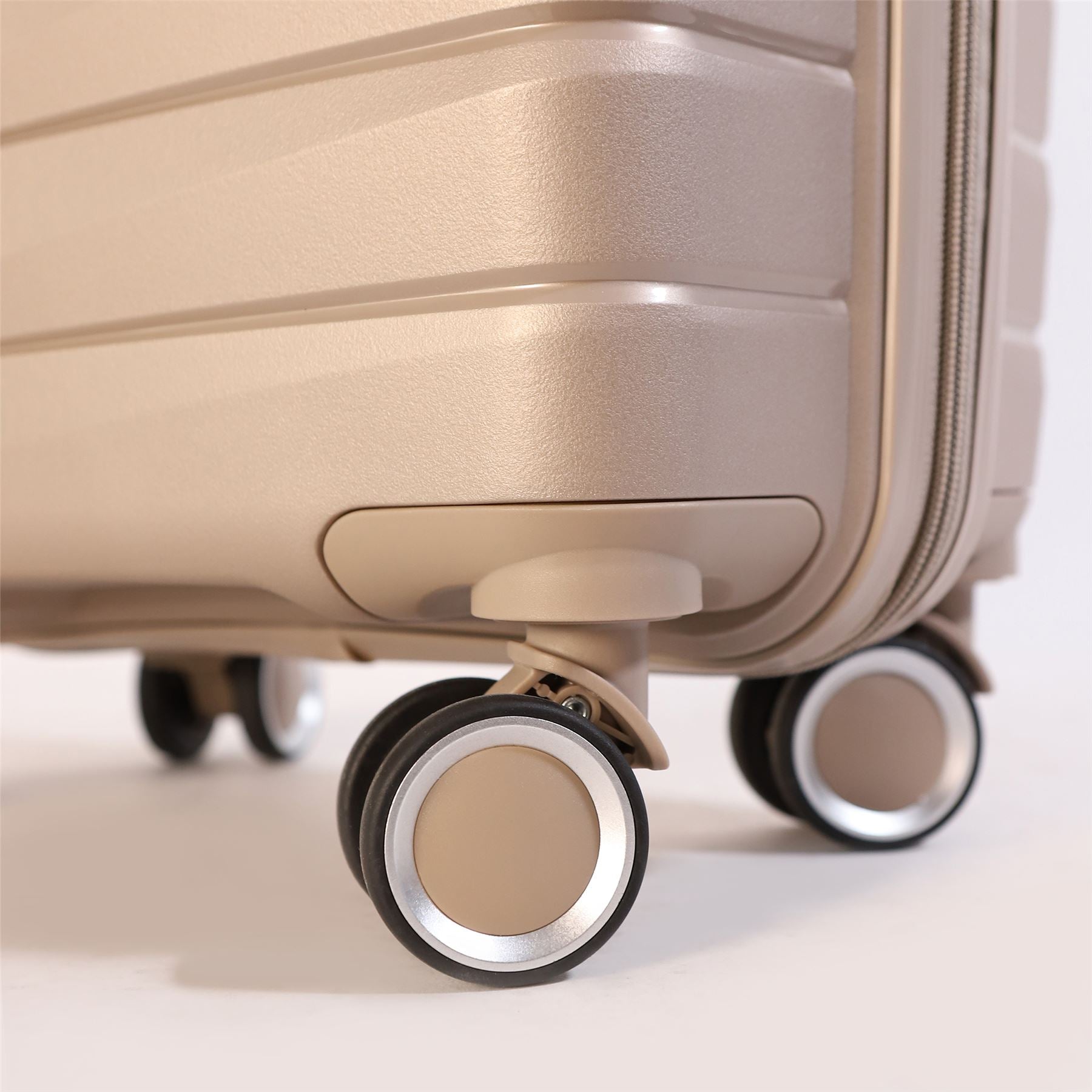Forster Large Hard Shell TSA Suitcase in Champagne Beige