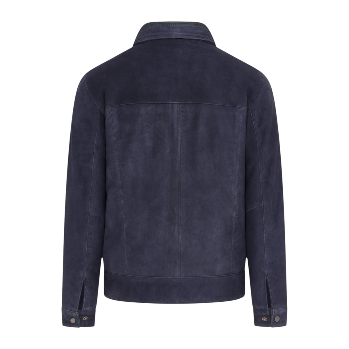 Mens Retro Classic Suede Leather Harrington Biker Jacket - Bryne