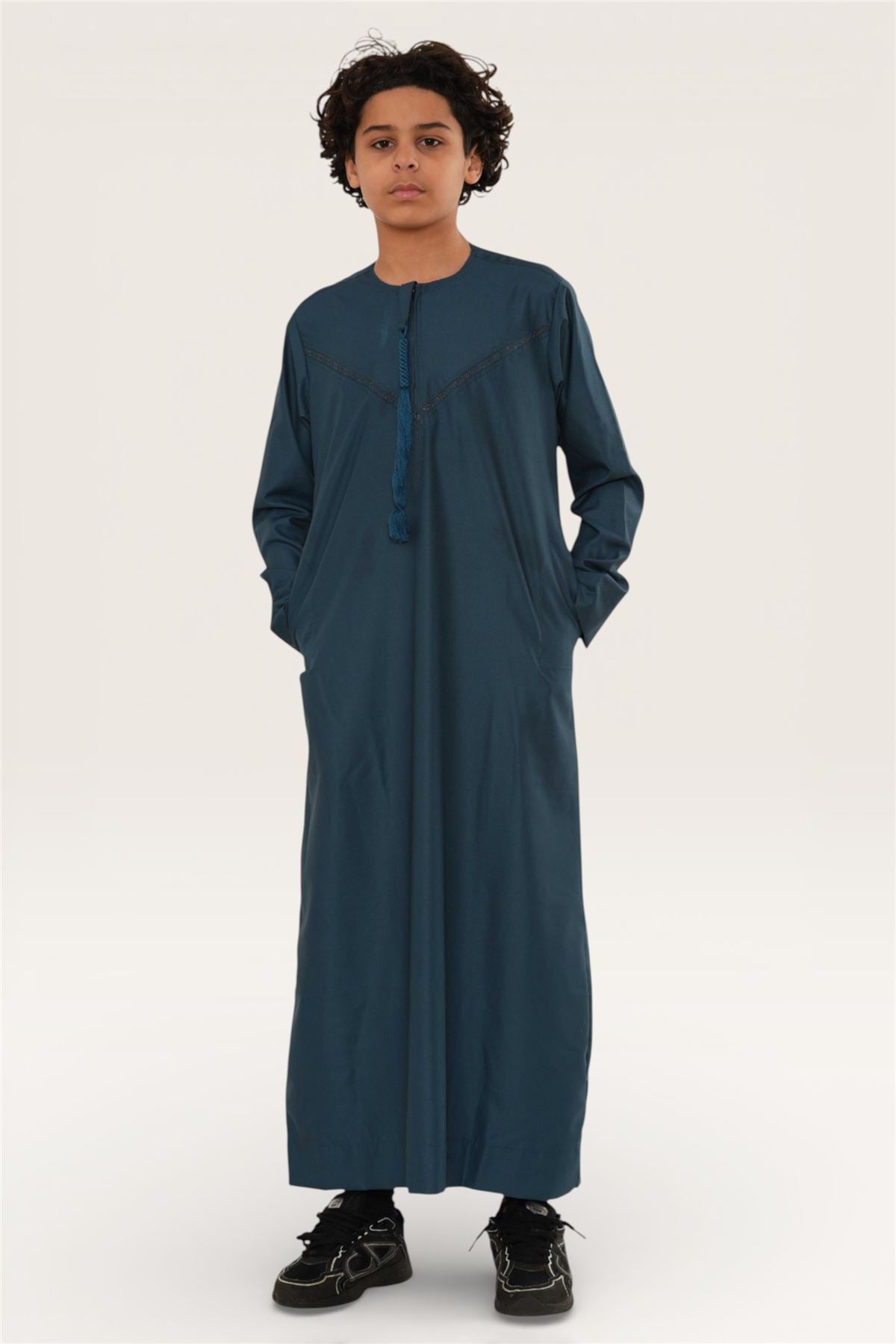 Kids Boys Ramadan Eid Moroccan Jubba Robe Djellaba Thobe - K-TT008