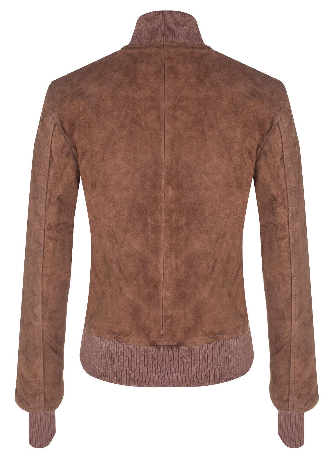 Womens Classic MA-1 Suede Bomber Jacket-Newbury - Upperclass Fashions