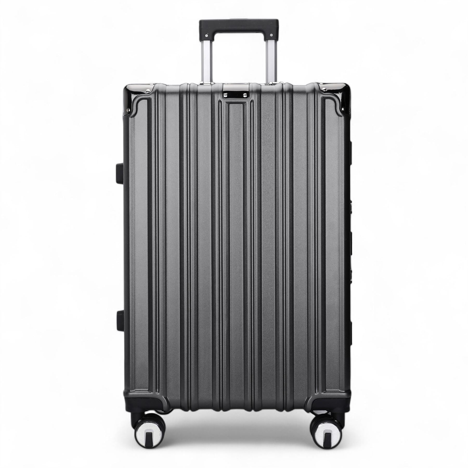 Airdrie Large Hard Shell Suitcase in Charcoal Black