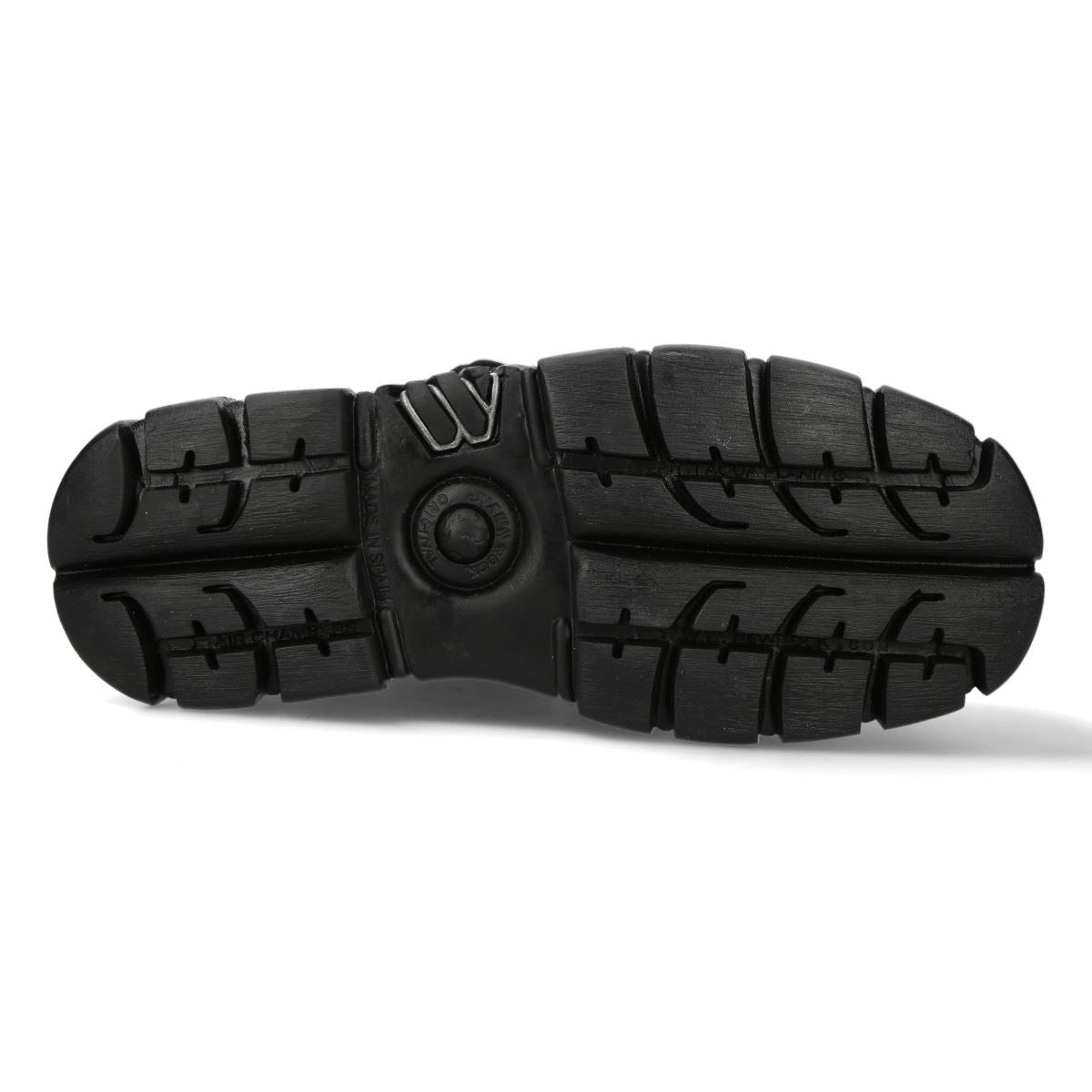 New Rock M-106-C178 Black Tower Gothic Punk Chunky Ankle Boots