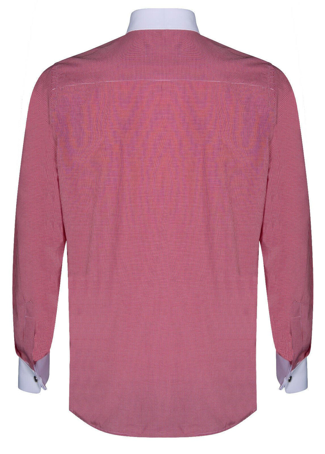 Mens Club Collar Red Shirt 1920s Peaky Blinders With Bar Poplin Pin Smart Casual