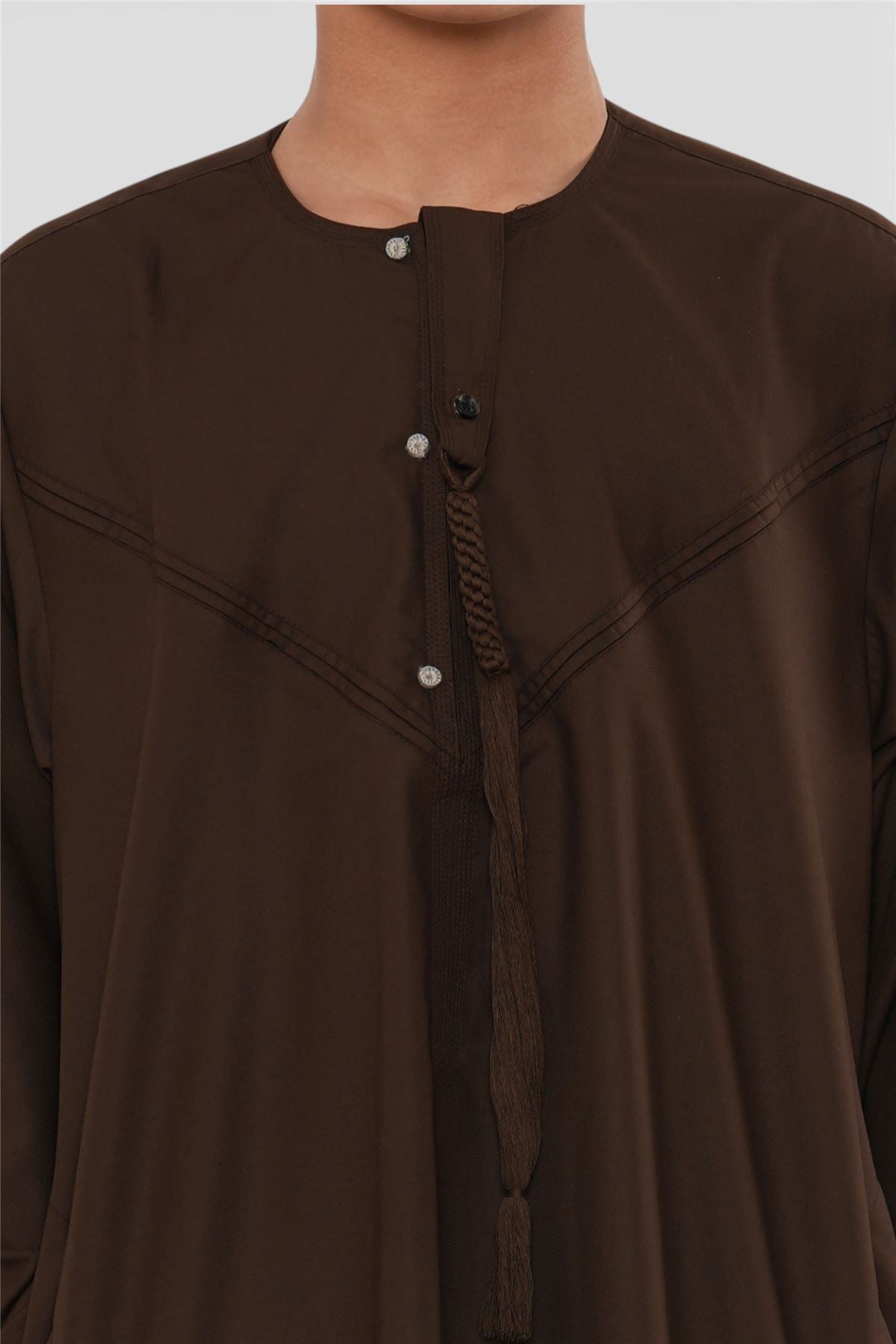 Kids Boys Eid Moroccan Jubba Robe Djellaba Ramadan Eid Thobe - K-HM11