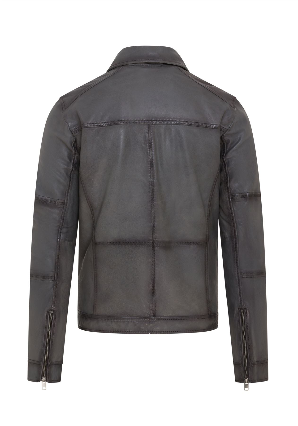 Mens Classic Leather Biker Jacket - Bettles