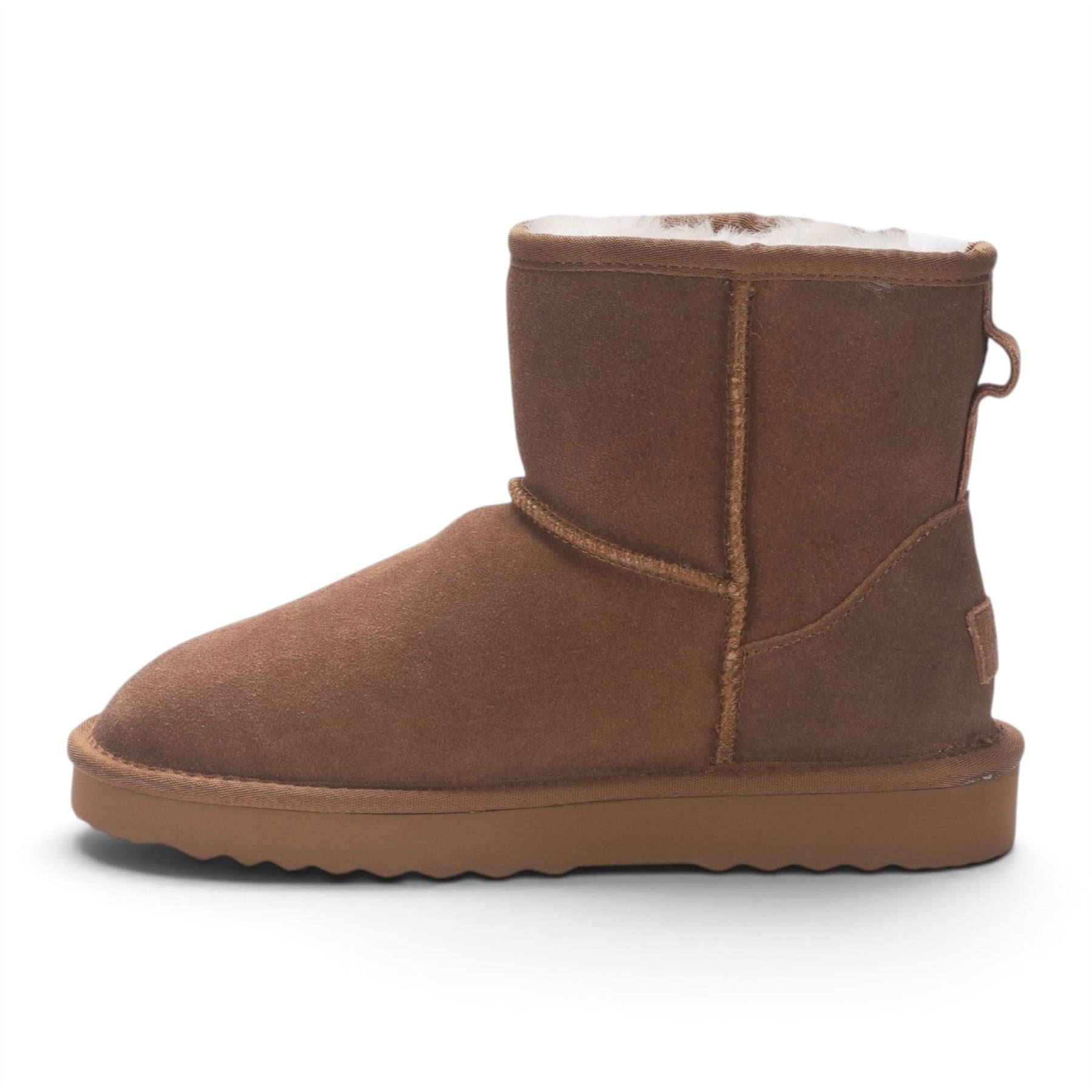 Women’s Chestnut Tan Genuine Sheepskin Real Fur Winter Ankle Boots - Frost