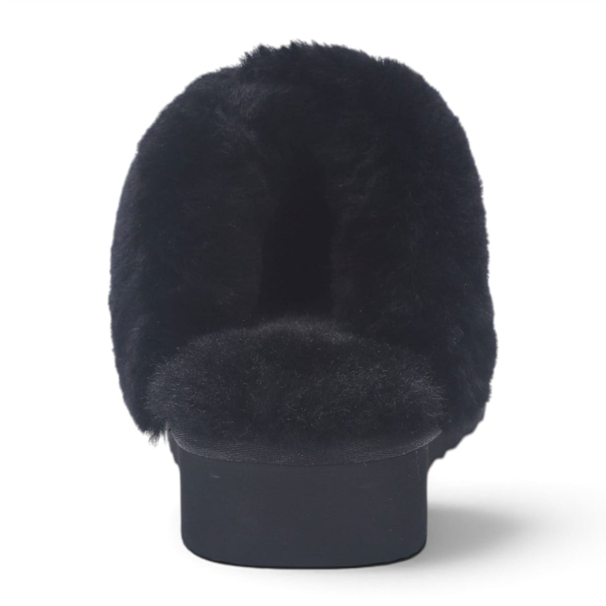 Womens Genuine Sheepskin Fur Mule Winter Slippers