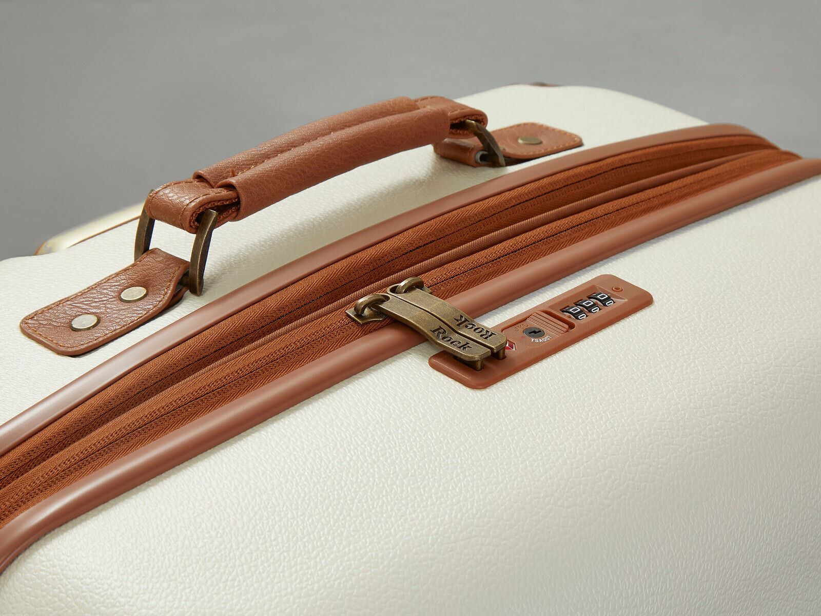 Anderson Large Hard Shell Suitcase in Cream