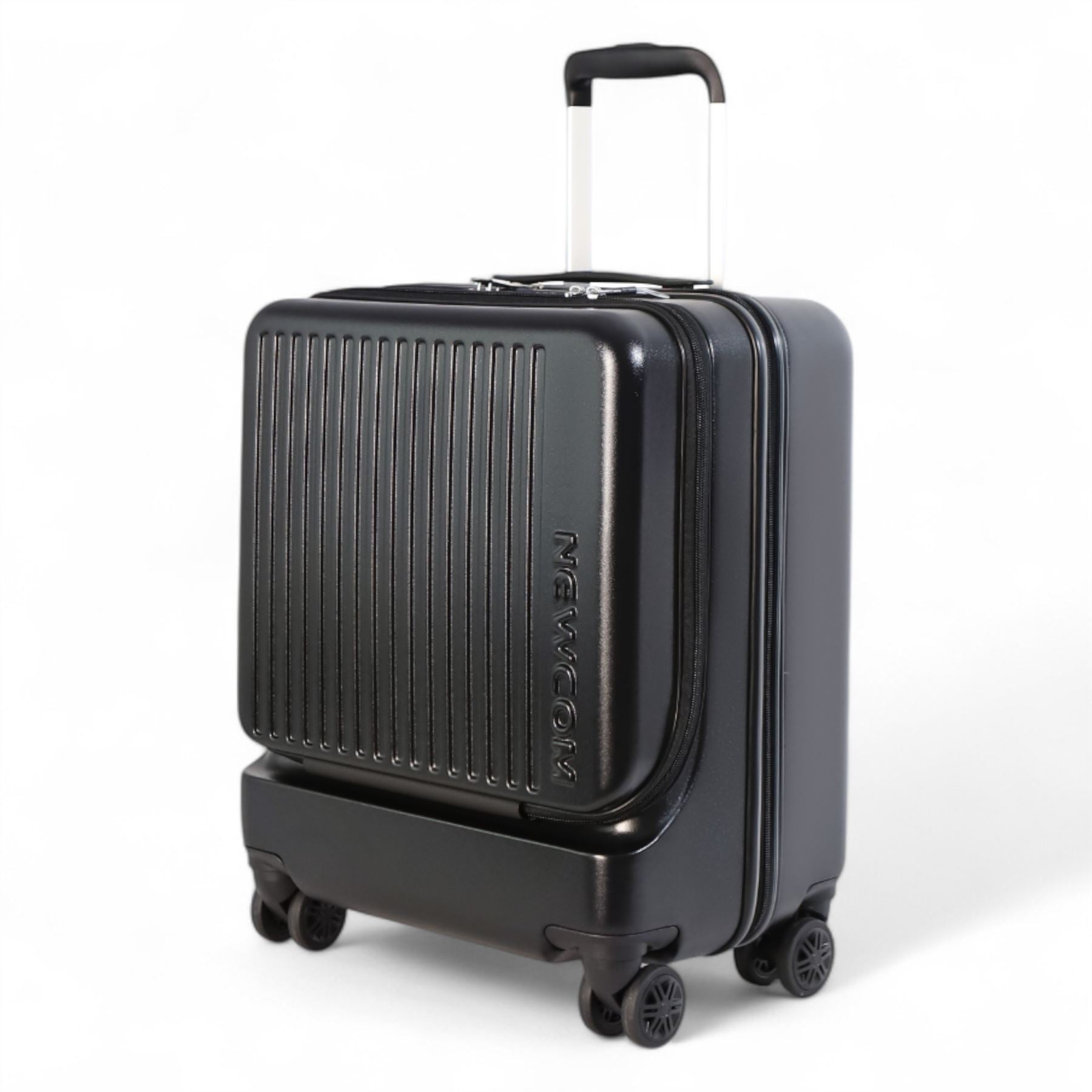 Durable EasyJet Ryanair 39 x 26 x 51.5 cm Black Front Open Cabin Luggage Travel Suitcase