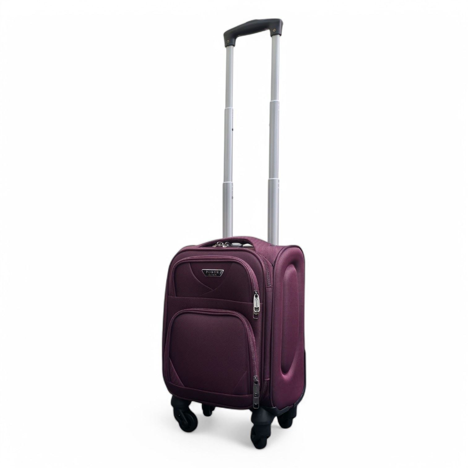 Nagoya Unserseat Soft Shell Suitcase in Purple