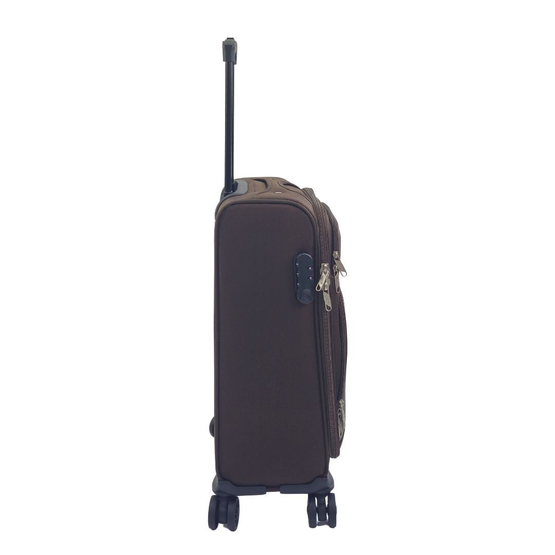 Soft Shell Cabin Suitcase 55 x 40 x 20 cm Lightweight Luggage Suitable for Easyjet, Ryanair