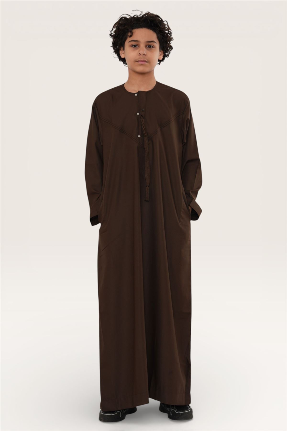 Kids Boys Eid Moroccan Jubba Robe Djellaba Ramadan Eid Thobe - K-HM11