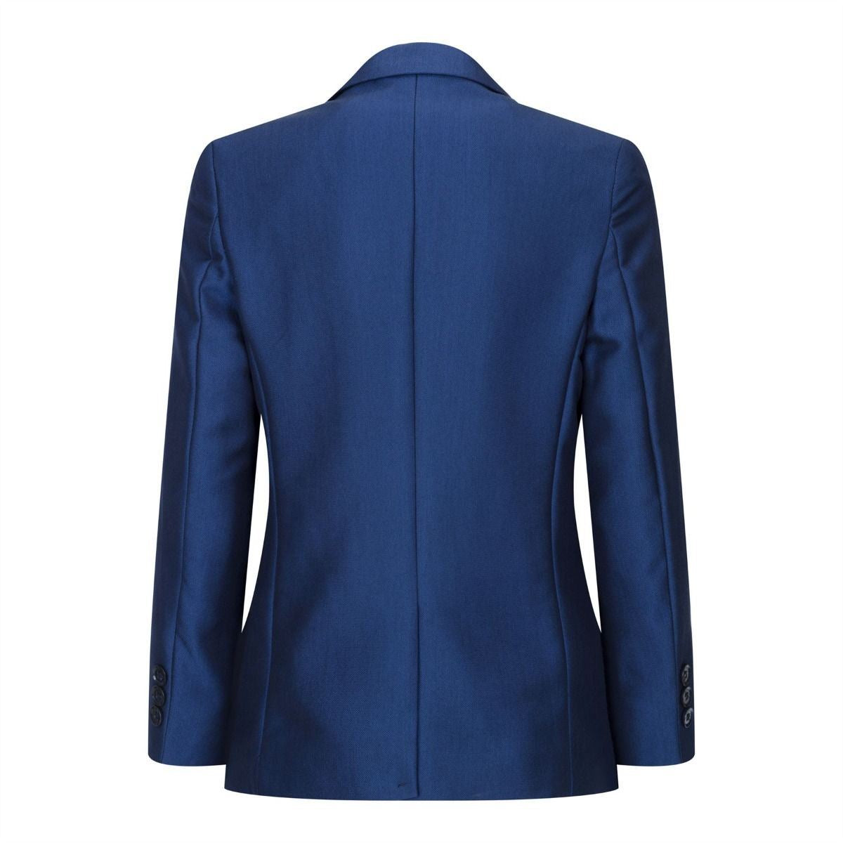 Boys 3 Piece Shiny Royal Blue Classic Suit