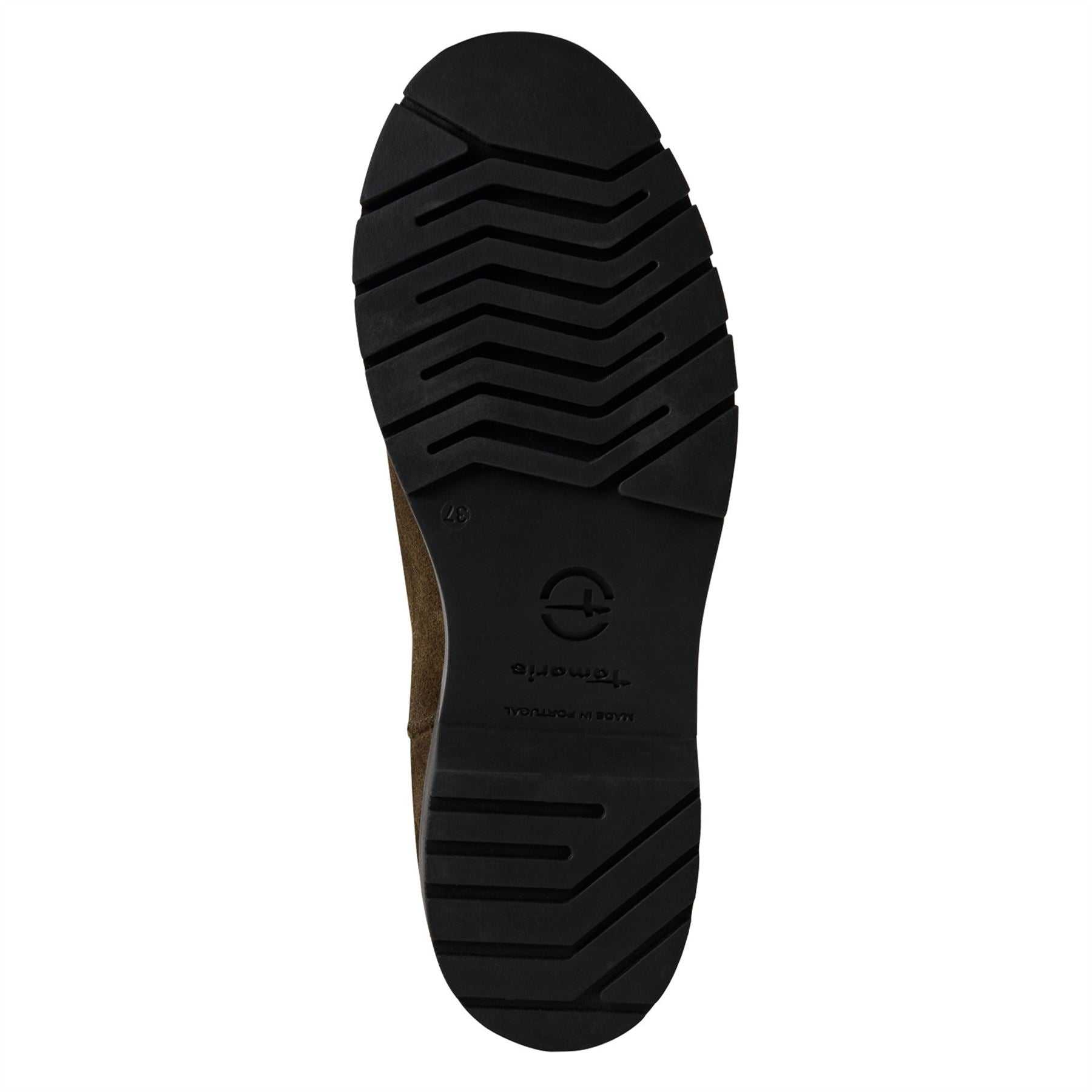 Tamaris Womens Olive Green Suede Leather Classic Chelsea Ankle Boots