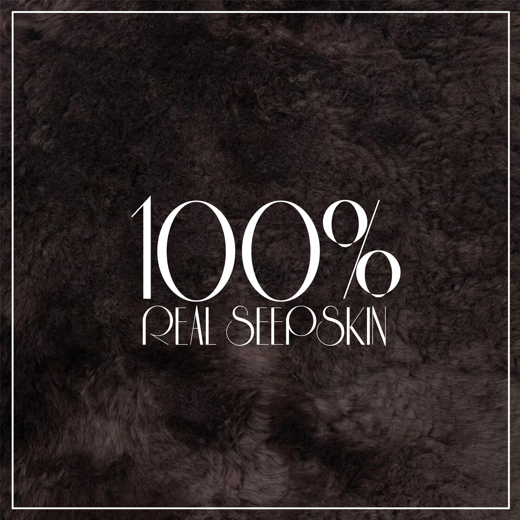 Genuine Sheepskin 40x40cm Real Wool Single Sided Cushion