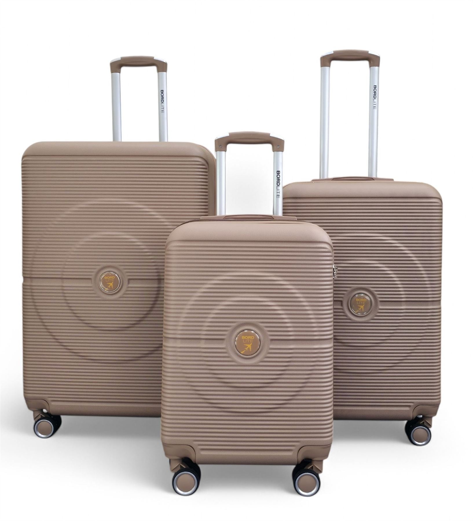 Seto Set of 3 Hard Shell Suitcase in Gold
