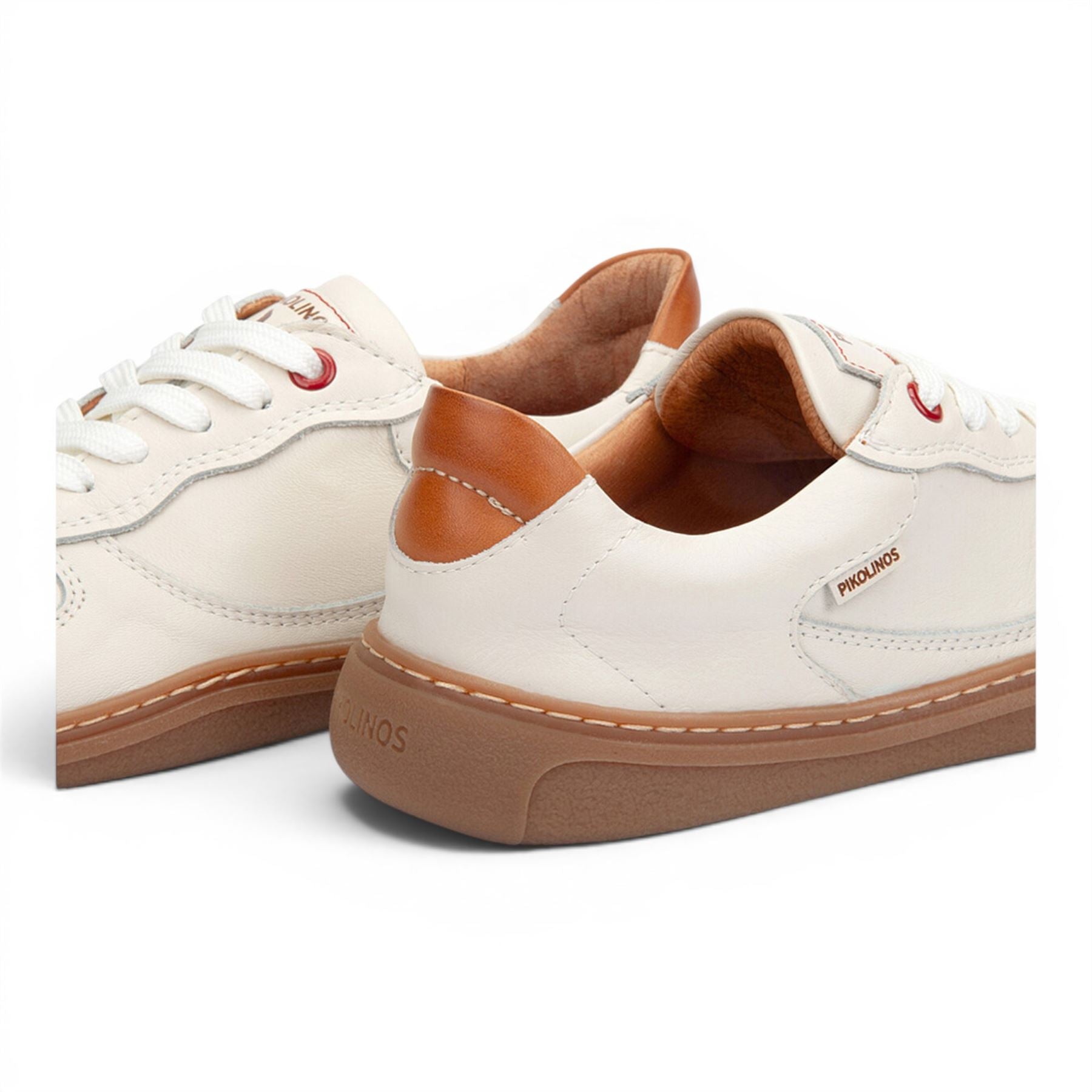 Pikolinos White Leather Sneakers Trainer Barefoot Shoes - Aranjuez