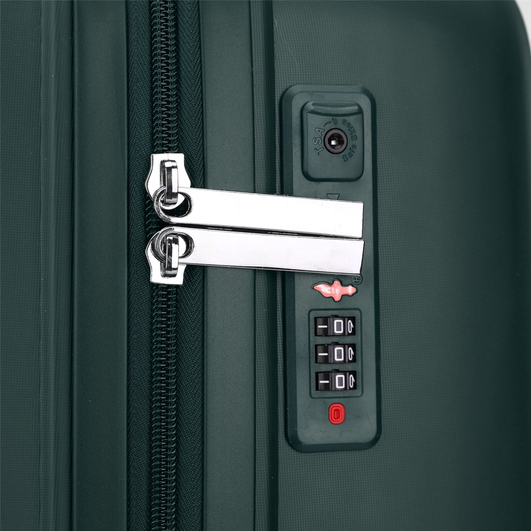 Burnaby Set of 3 Hard Shell Suitcase in Green