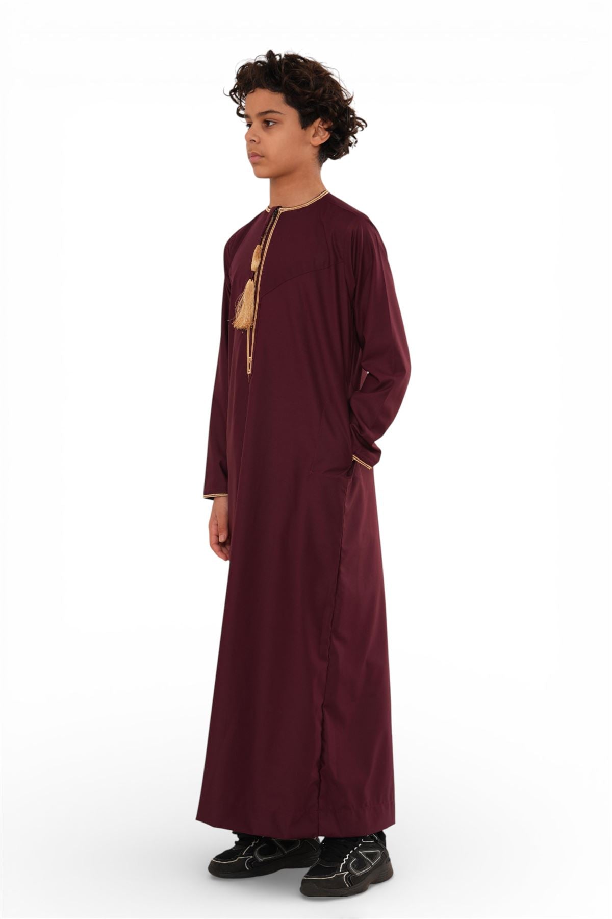 Kids Boys Ramadan Moroccan Thobe Robe Emirati Eid Jubba- TT-003