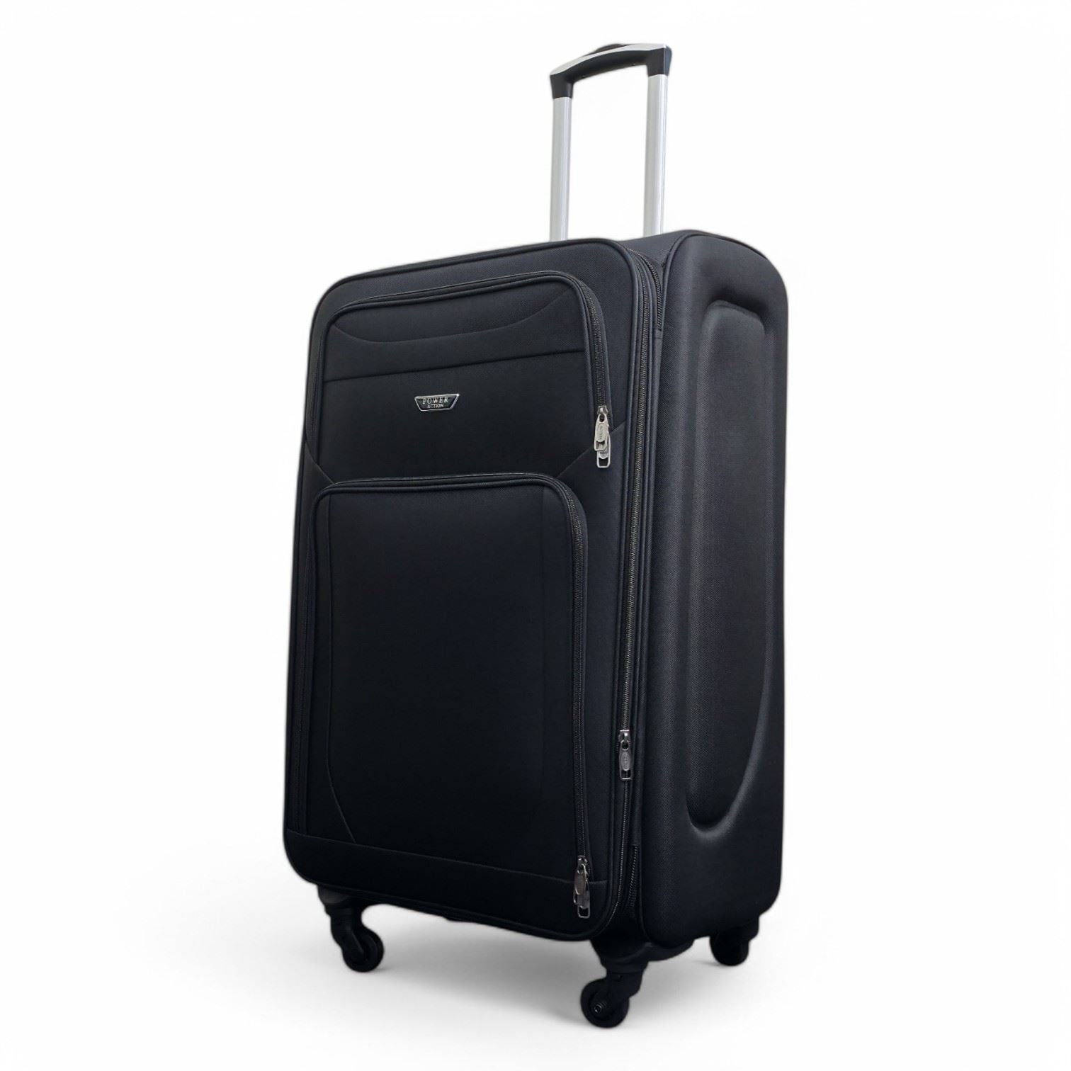 Nagoya Large Soft Shell Suitcase in Black