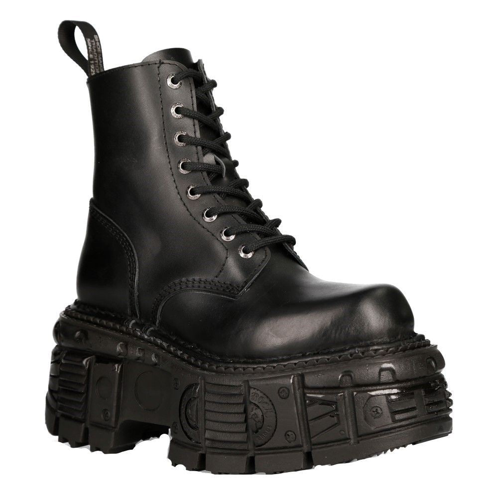 New Rock Unisex Military Techno Platform Boots- M-MILI084N-S5 - Upperclass Fashions 